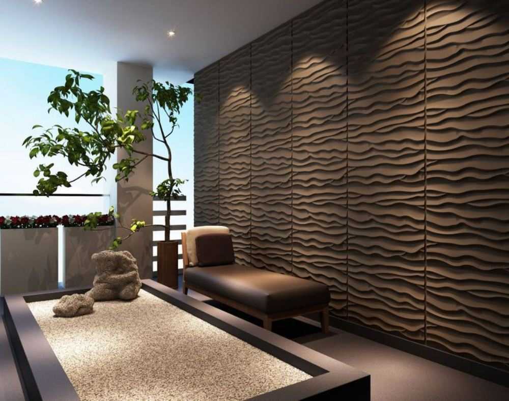 design ușor de apartament cu panouri de perete
