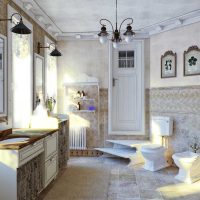 apartmen hiasan cahaya dalam foto gaya provence