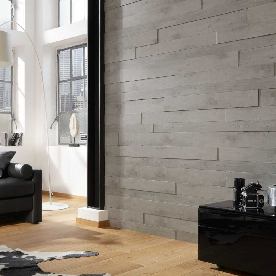 hiasan ruang tamu asal dengan panel dinding