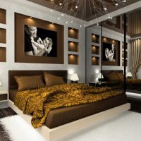 تصميم غرفة جميلة في صورة ملونة الخردل