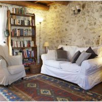 oriģināls Provences stila dzīvokļa attēla interjers