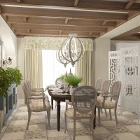 sufragerie luminoasă fotografie stil în stil provence