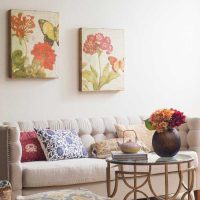 skaista interjera dekorēšanas istaba Provences stila attēlā