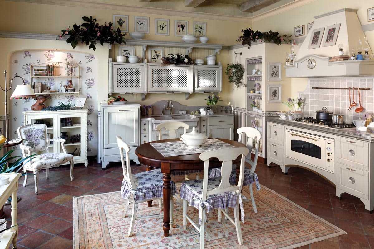 oriģināla interjera dekorēšanas istaba Provence stilā