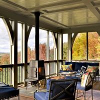 Myšlenka na krásný design verandy fotografie