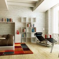 ideja par skaistu dekoratīvo apmetumu dzīvokļa foto interjerā