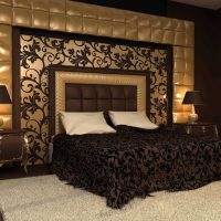 idee van ongebruikelijke decoratie van het ontwerp van een slaapkamerfoto