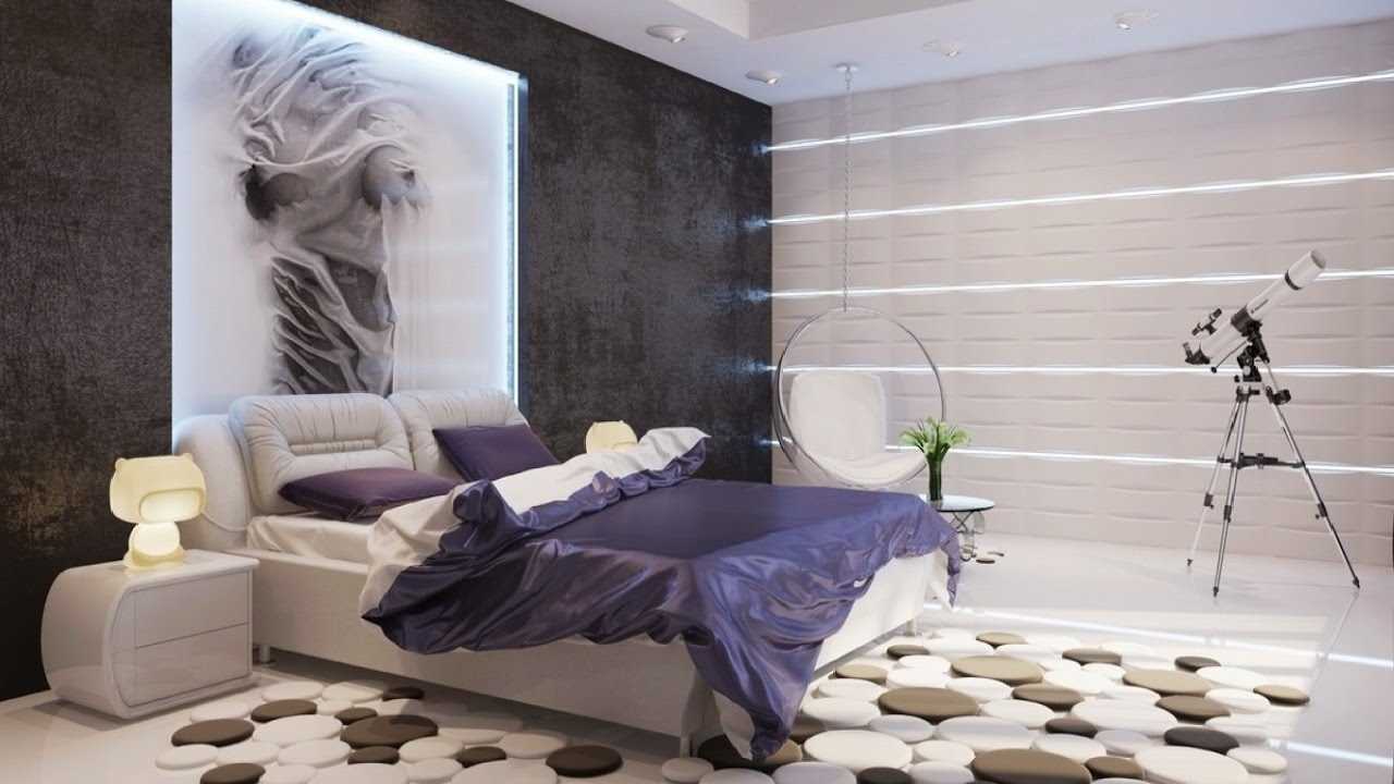 variant van ongebruikelijke slaapkamerstijldecoratie