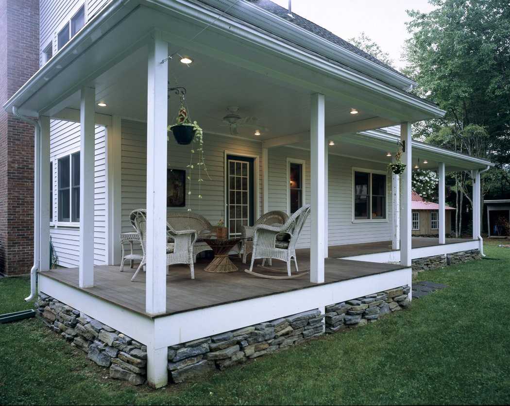 ideja par mājas verandas oriģinālo interjeru