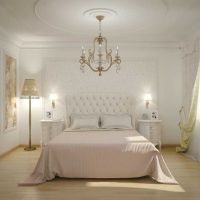 variantă a decorației originale a imaginii de design a dormitorului