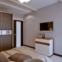het idee van een mooie stijl van een modern appartement 70 m² beeld