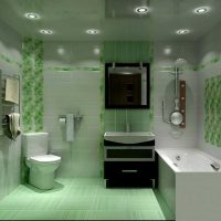 versie van de moderne badkamer interieur 2017 foto