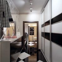 versiunea decorului ușor a unui apartament modern de 70 mp