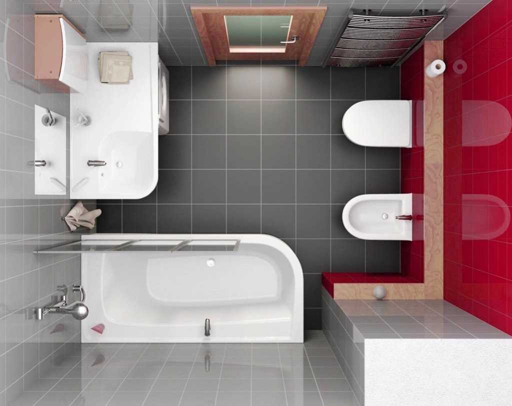 versi reka bentuk bilik mandi yang cantik 2.5 sq.m