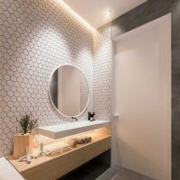 het idee van een mooie stijl van de badkamer 2017 foto