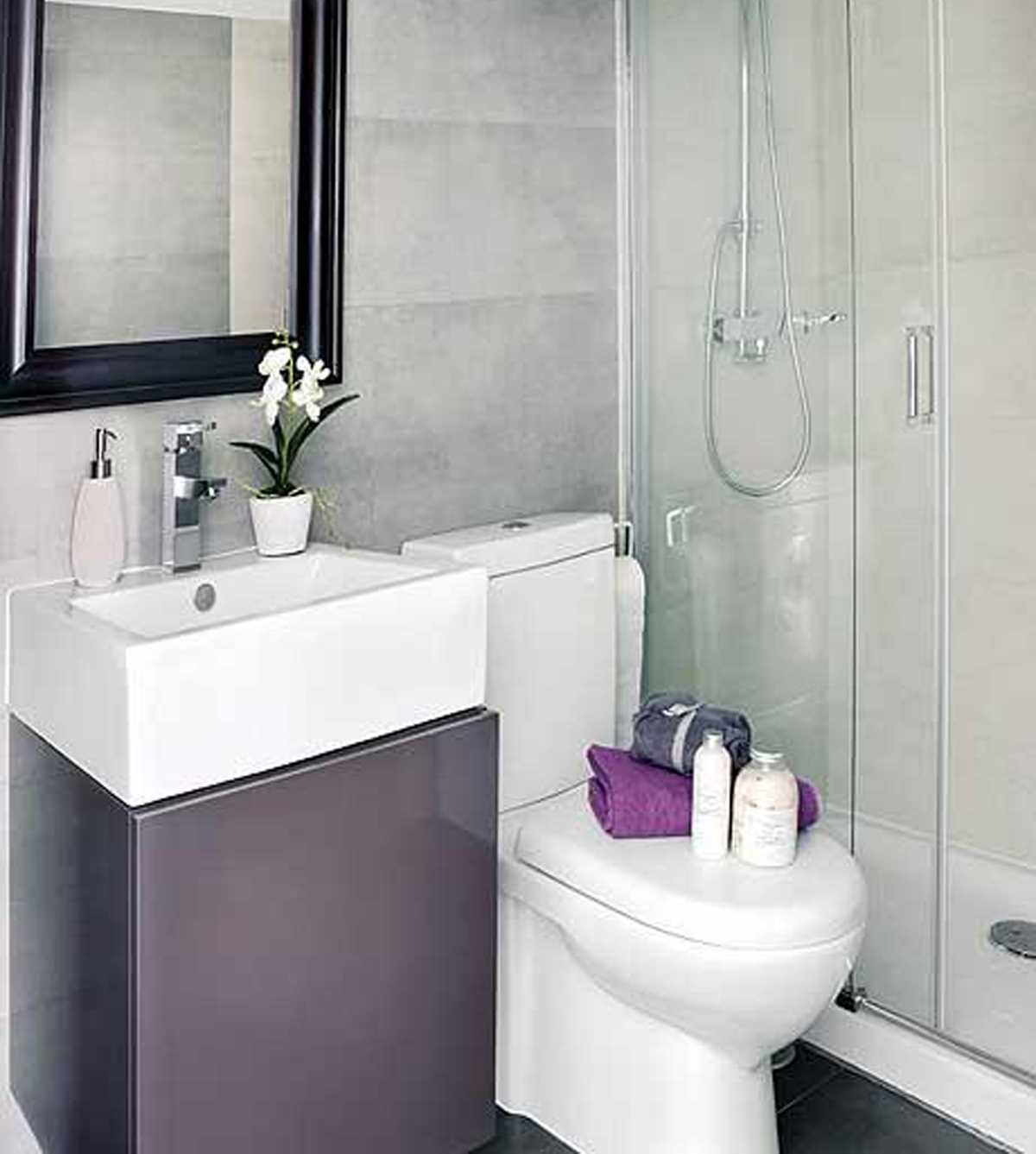gražaus vonios kambario dizaino idėja - 2,5 kv.m.