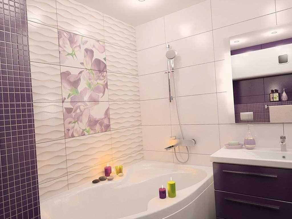 šviesaus vonios kambario su kampine vonia dizaino variantas