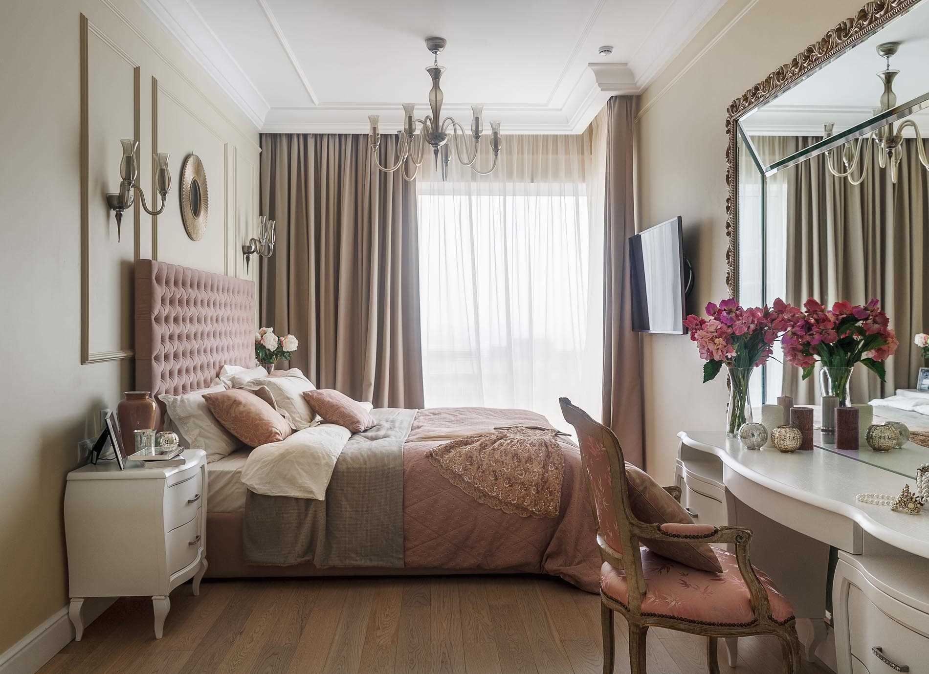 ideja prekrasne unutarnje sobe u stilu modernog klasika