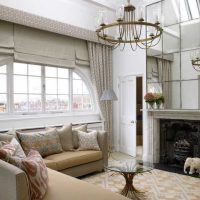 varian reka bentuk terang ruang tamu dengan gambar tingkap bay