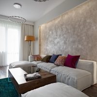 versie van de prachtige stijl van de woonkamer 16 m² foto