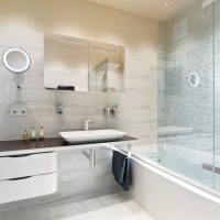 neparastā vannas istabas stila versija 5 kv.m attēlā