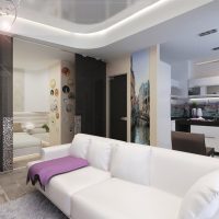 světlý obývací pokoj možnost 16 m² foto