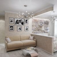 verze krásného interiéru obývacího pokoje 16 m2 fotografie