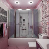 Spilgta vannas istabas interjera 5 kv.m attēla piemērs
