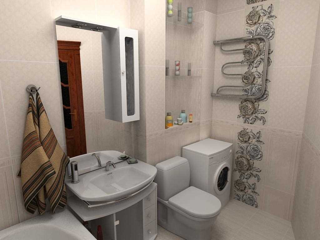 modernaus vonios kambario dizaino idėja - 2,5 kv.m.