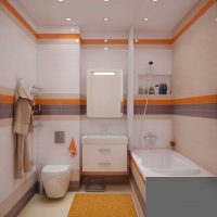a fürdőszoba modern stílusának változata, 2,5 nm-es kép