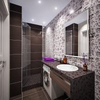 vannas istabas gaišā stila versija 5 kv.m foto