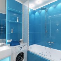 Skaista vannas istabas stila 5 kv.m foto piemērs