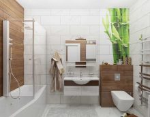 nápad neobvyklého designu koupelny 6 m2 fotografie