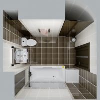 možnost světlého designu koupelny 5 m2