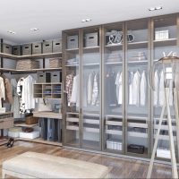 Идеята за ярък дизайн гардероб стая стая
