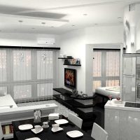 Un exemplu de design luminos al unui apartament modern de 50 mp fotografie