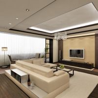 varianta světlého interiéru obývacího pokoje 16 m2 fotografie