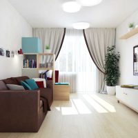 het idee van een mooi appartement ontwerp 70 m² foto