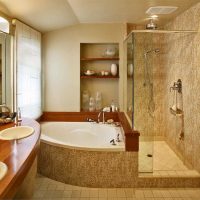 idea bilik mandi gaya yang indah dengan gambar mandi sudut