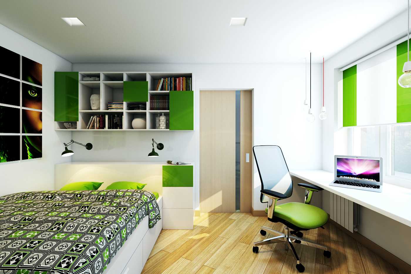 ideea unui frumos decor de apartament cu două camere