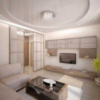 opcija gaiša stila dzīvojamā istaba privātmājas attēlā