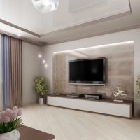 neparastas dzīvojamās istabas dizaina versija privātmājas attēlā