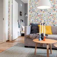 versiune a designului ușor al apartamentului în fotografia în stil scandinav