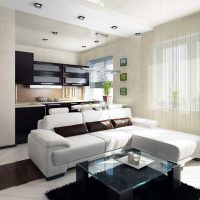 nápad světlý interiér dvoupokojový byt foto