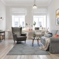 idea tentang hiasan luar biasa apartmen dalam foto gaya Scandinavia
