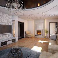 ideea unui interior luminos al camerei într-o imagine a casei private
