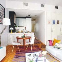 idee de un decor ușor pentru o imagine de apartament cu două camere