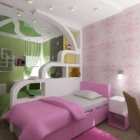 идеята за красив дизайн на детска стая за две момичета снимка