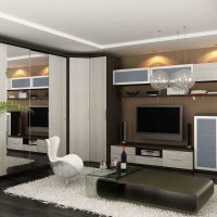 varianta světlého dekoru obývacího pokoje 20 m2 obrázek