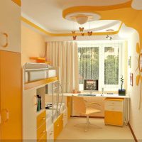 version of a bright style children's room for two children picture